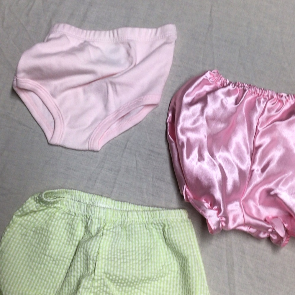 Pink and Green Kids Bloomers Set